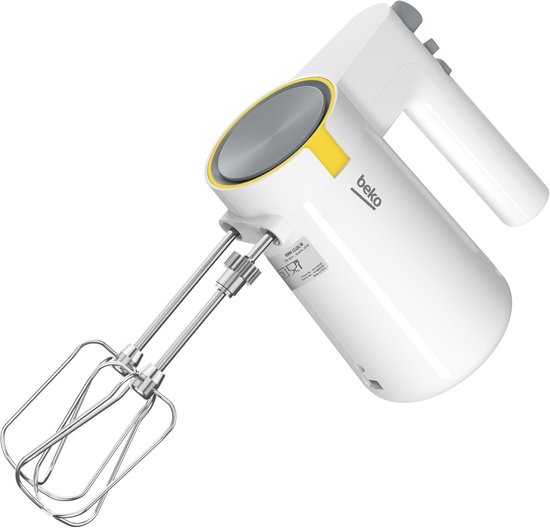 Handmixer - Keukenmixer - Bakken en Koken - 5 Snelheden Turbo - 425 Watt - Wit — afbeelding 4