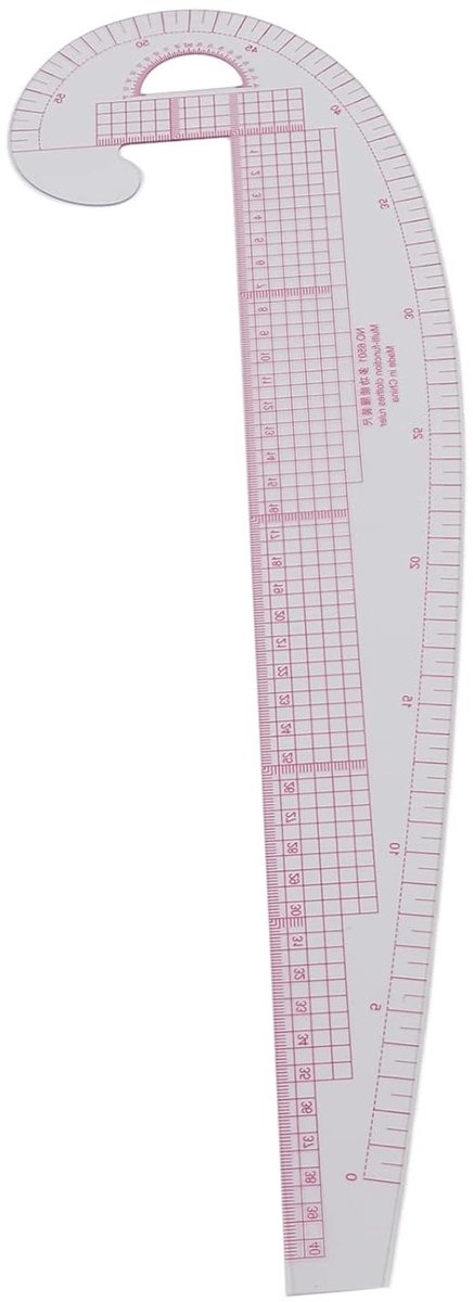 58 cm Buigbare Quilt Liniaal voor DIY Kleding en Tekenwerk - Metalen Franse Boogliniaal voor Precisie en Creativiteit