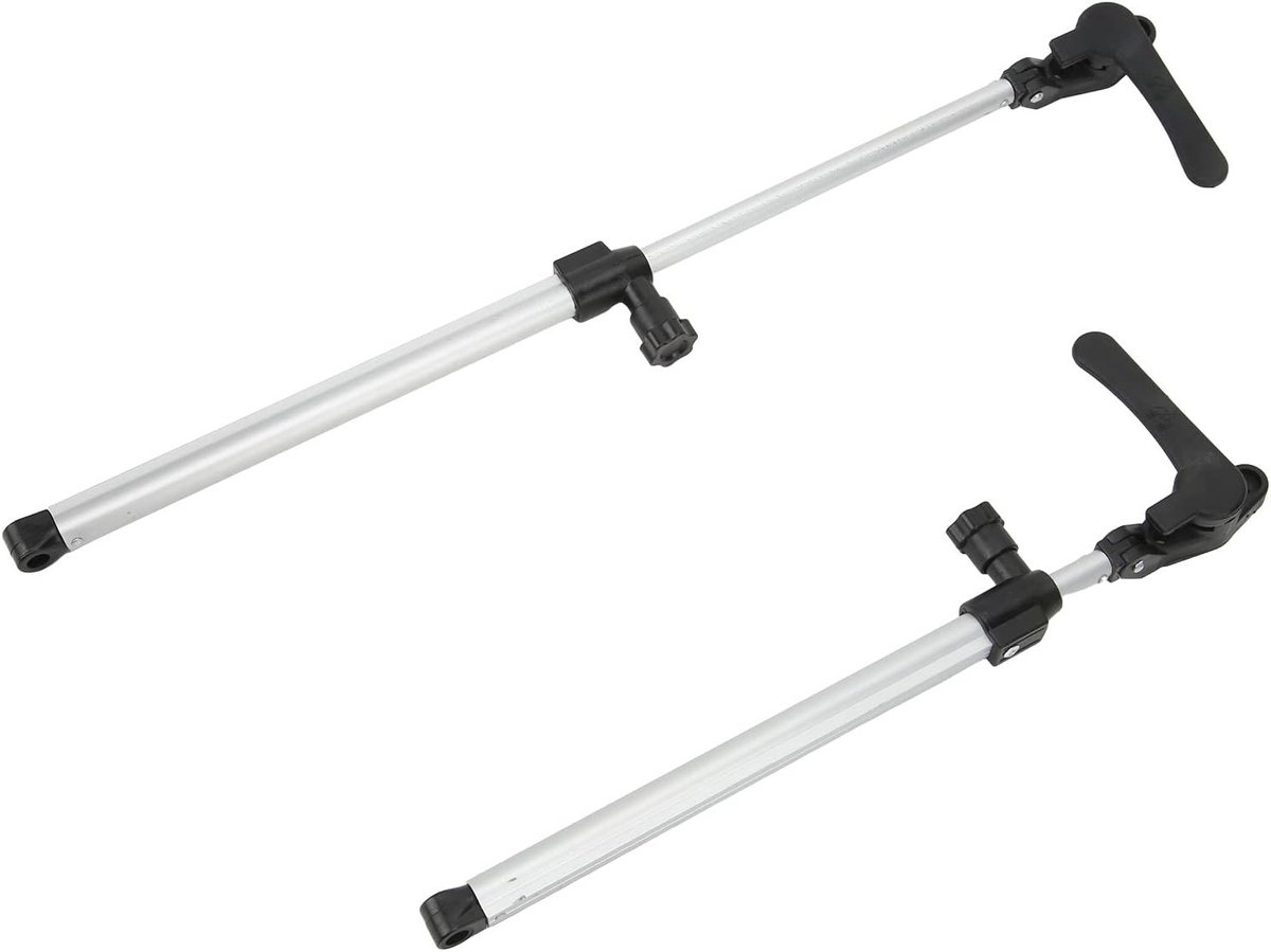 Telescopische Aluminium Raamopener en Sluiter, 310-435mm, 2 Stuks voor Caravans en Trailers, Raamhouders voor Efficiënt Gebruik