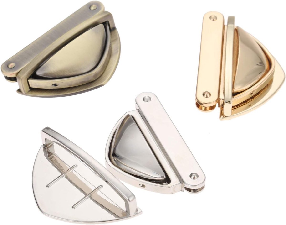 Duurzame Push Lock Sets voor Portemonnees en Tassen - Ideaal voor Leer en DIY Projecten