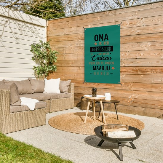 Posters de jardin extérieur Mamie - Citations - Mamie tu m'as déjà - Proverbes - 60x90 cm