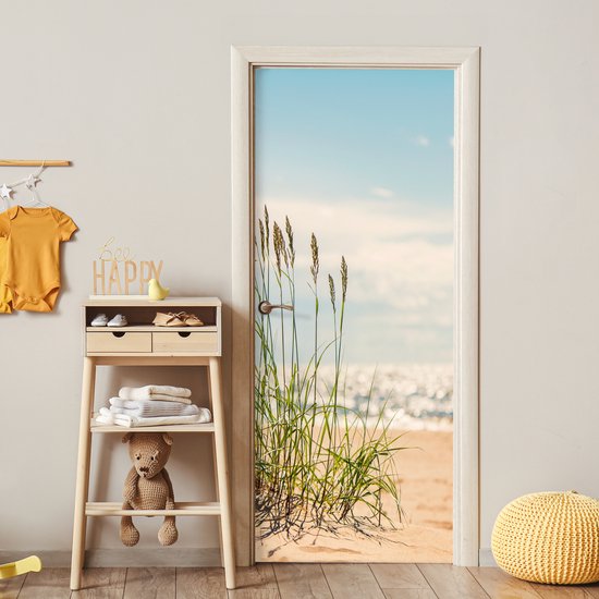 Sticker de porte Brins d'herbe dans les dunes - 80x205 cm - Poster de porte
