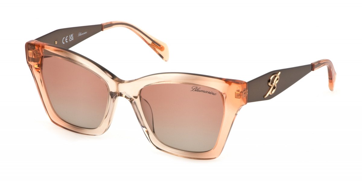 Blumarine SBM829 Arancio/marrone sfumato 53/19/140 WOMAN Zonnebrillen