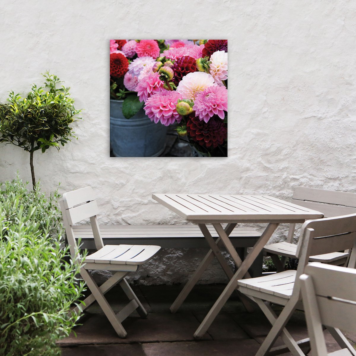 Art for the Home Buitencanvas Dahlia