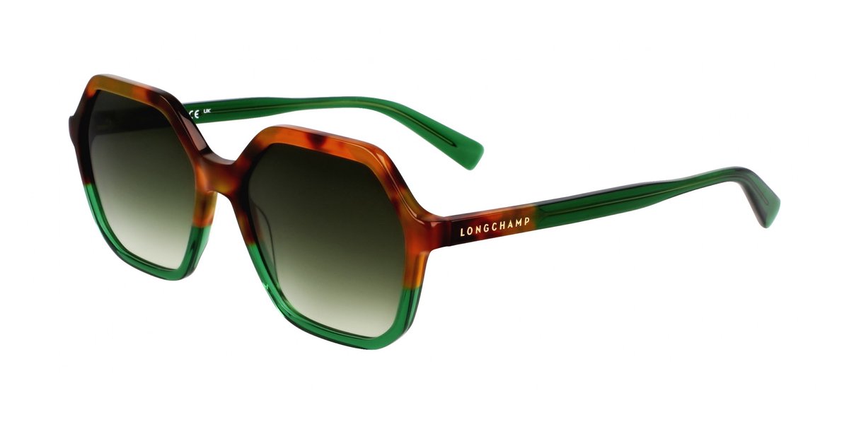 Longchamp LO760S N Brown green havana/green 56/17/140 WOMAN Zonnebrillen
