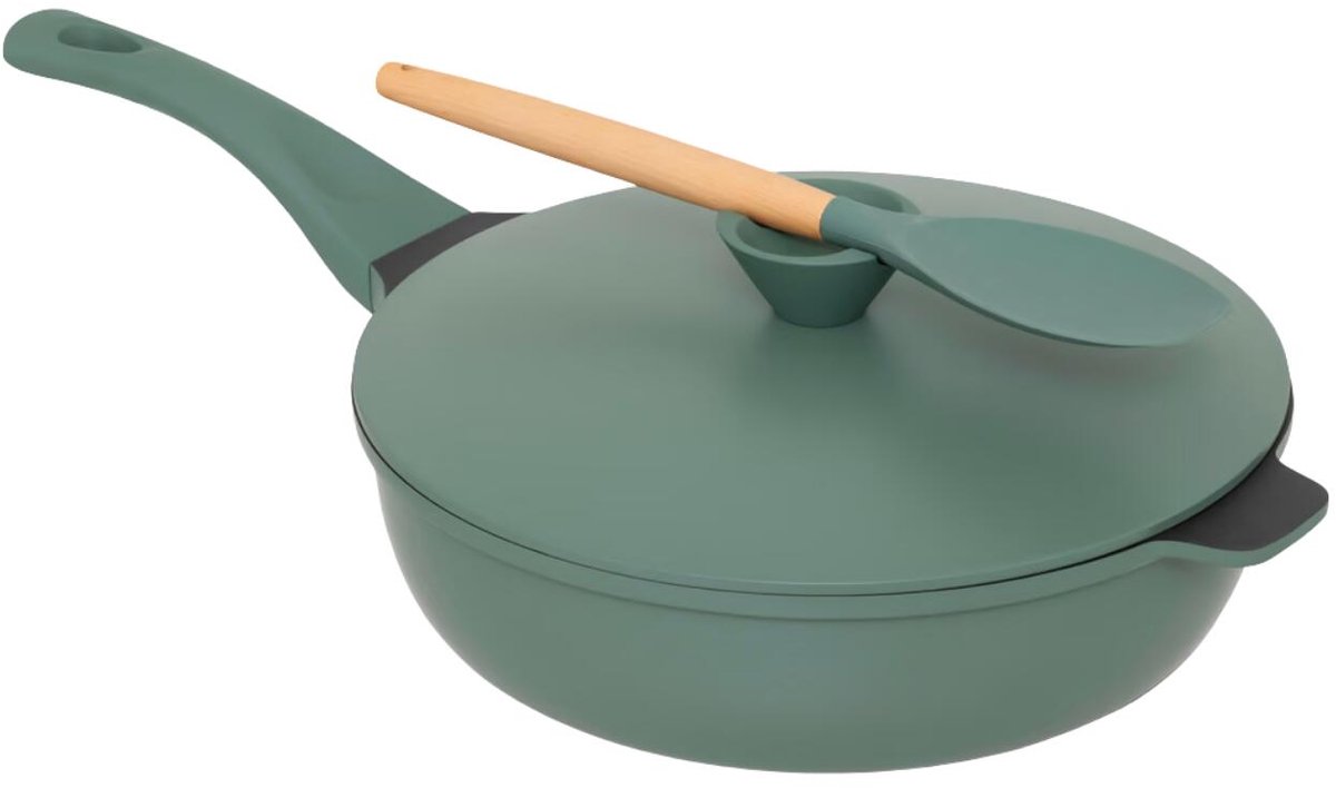 5five Koekenpan met Deksel - 28 cm, Groen