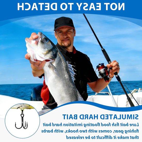 Vissen met Wobblers: Set van 6 Lures voor Snoek, Baars en Witvis, 10 cm, 9 g, Ideaal voor Zoet en Zout Water, Vissersaccessoires van VISSEN — afbeelding 3