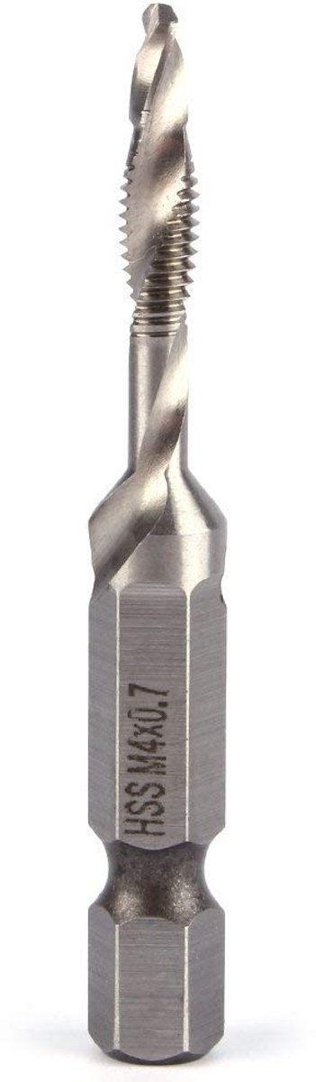 Allecto - HSS Hexagonale Taps - Boorfunctie - Hoogwaardige Staal - 1/4 inch - Precisie - Geschikt voor Metaalbewerking - Professioneel