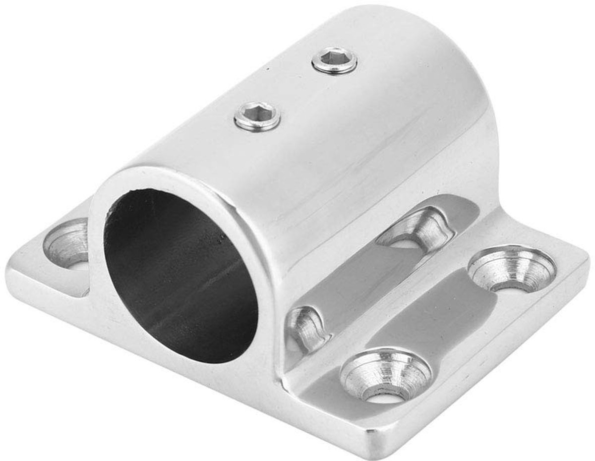 Stainless Steel Bootpijp Basis 22mm - Corrosiebestendige Marine Pipe Base