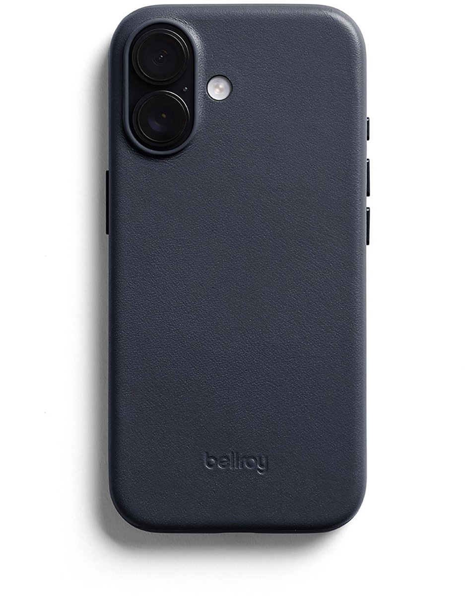 Bellroy Hoesje iPhone 17 – Perfecte Pasvorm – MagSafe Compatibel – Schokabsorberend en Premium Leer - Blauw