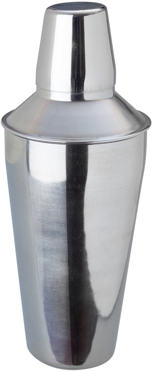 BarUp Cocktail shaker 3-delig – roestvrij staal – ingebouwde zeef – 0,75L