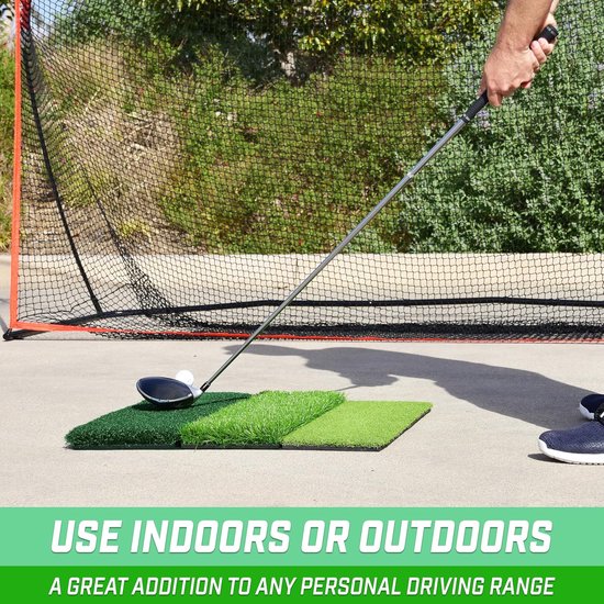 Golf Oefenmat - Swing Trainer - Golf Swing Oefenen - XL Formaat - 60x60 cm - Groen van GOLF — afbeelding 2
