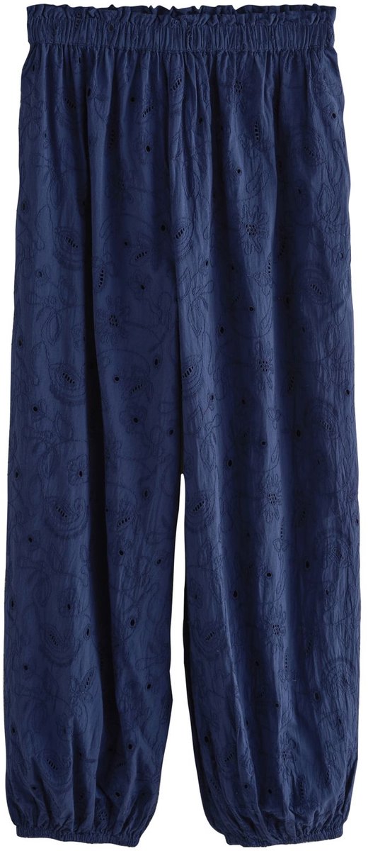 Next - Dames - Broderie-ballonbroek - Blauw