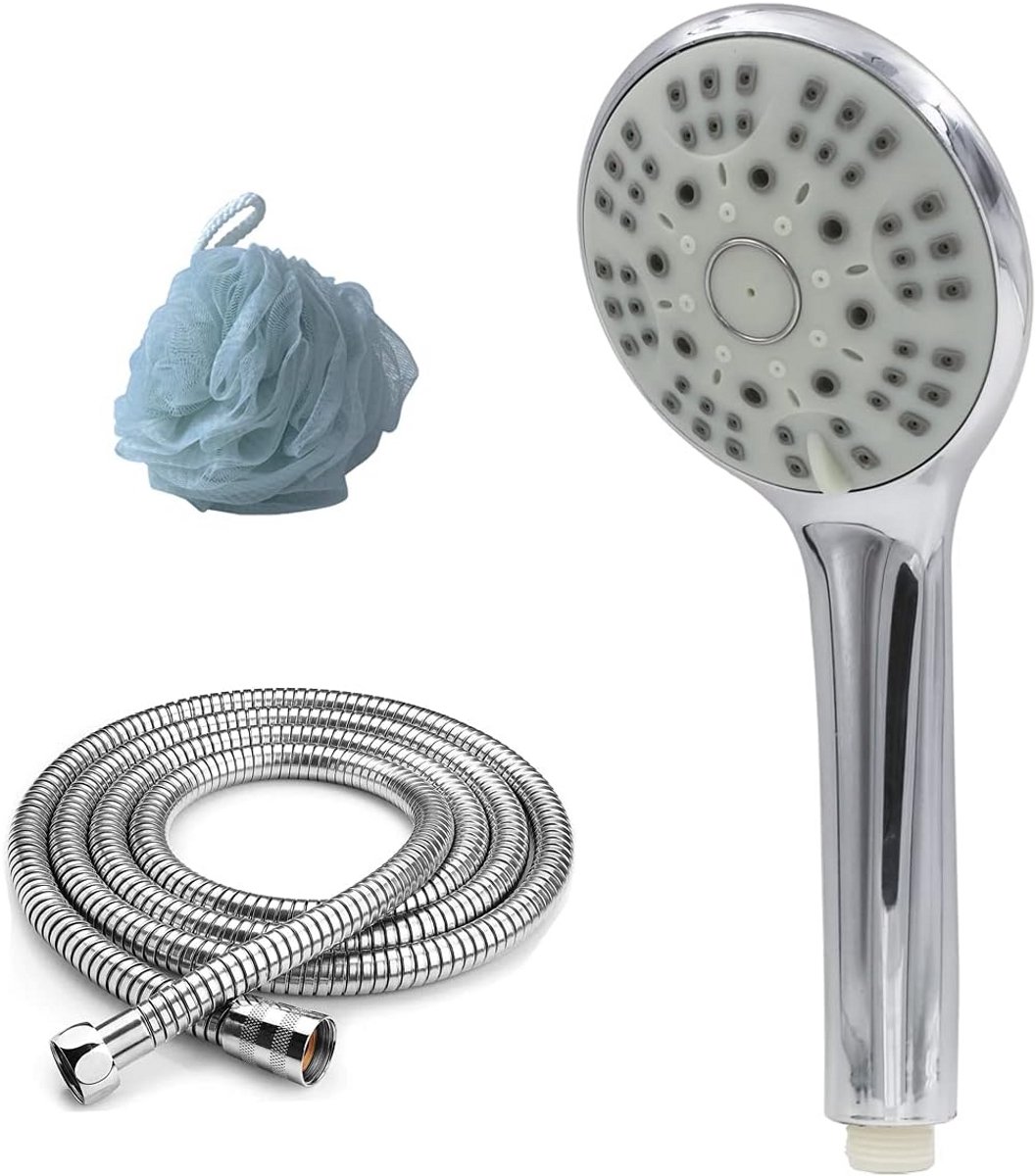 Douchekop Set - Handdouche Inclusief - Verfrissende Douche - 5 Douchestanden - 330 gram -