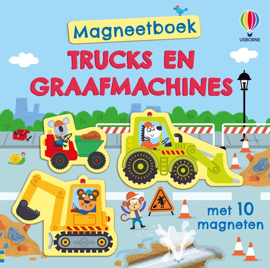 Magneetboek 1 - Trucks en graafmachines