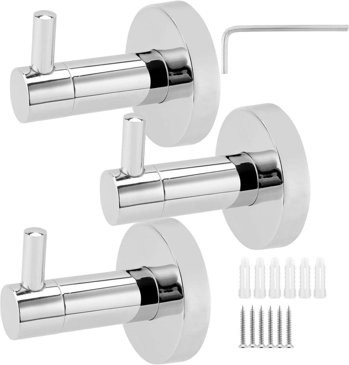 Set van 3 Wandhaken voor Handdoeken en Accessoires