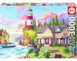 Educa puzzel vuurtoren oceaan 3000 stukjes - legpuzzel.