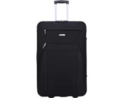 Decent Basic-Line Reiskoffer 78 liter - Grote maat koffer 73 × 46 × 27 cm - Lichtgewicht koffer - Reiskoffer groot - Zwart