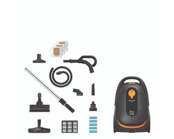 Nilfisk Brilliant Parquet Stofzuiger met Zak – HEPA 14 Filter, 4L Capaciteit, Afstandsbediening Handgreep, LED Combi Mondstuk, Voor Harde Vloeren & Tapijt, 10 Jaar Motorgarantie