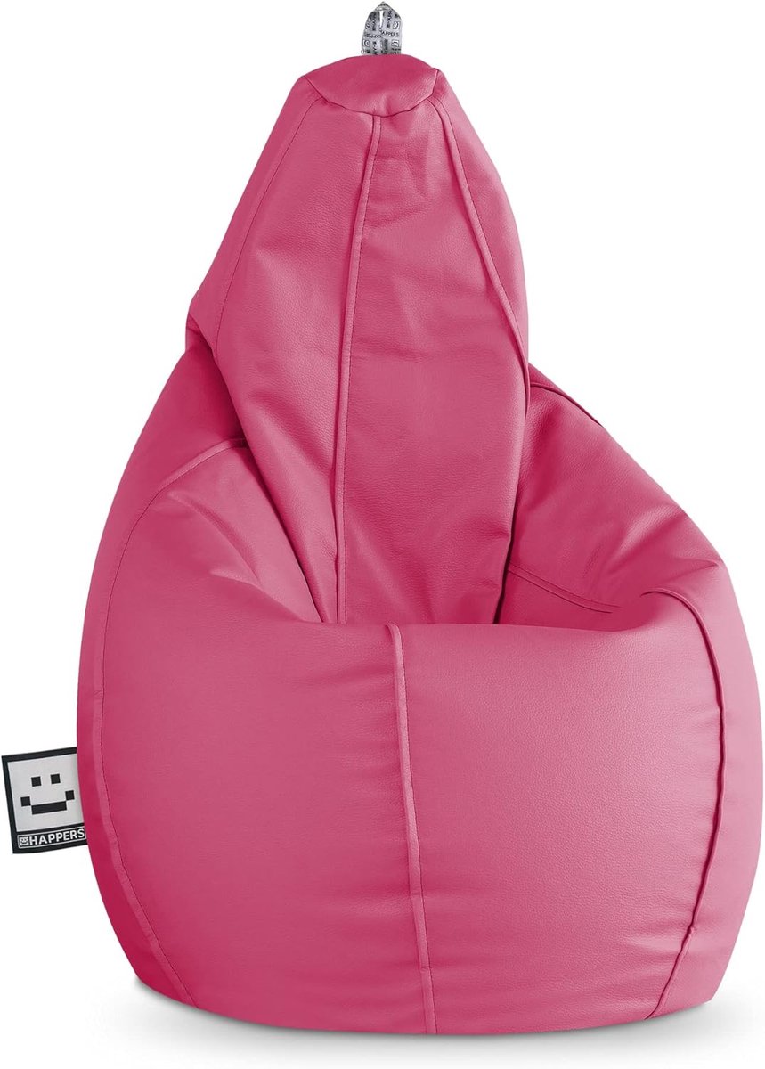 Zitzak Peer - Zitkussen Poef - Ontspannen Zitten - Brandvertragende Vulling - 90x90x135cm - Fuchsia