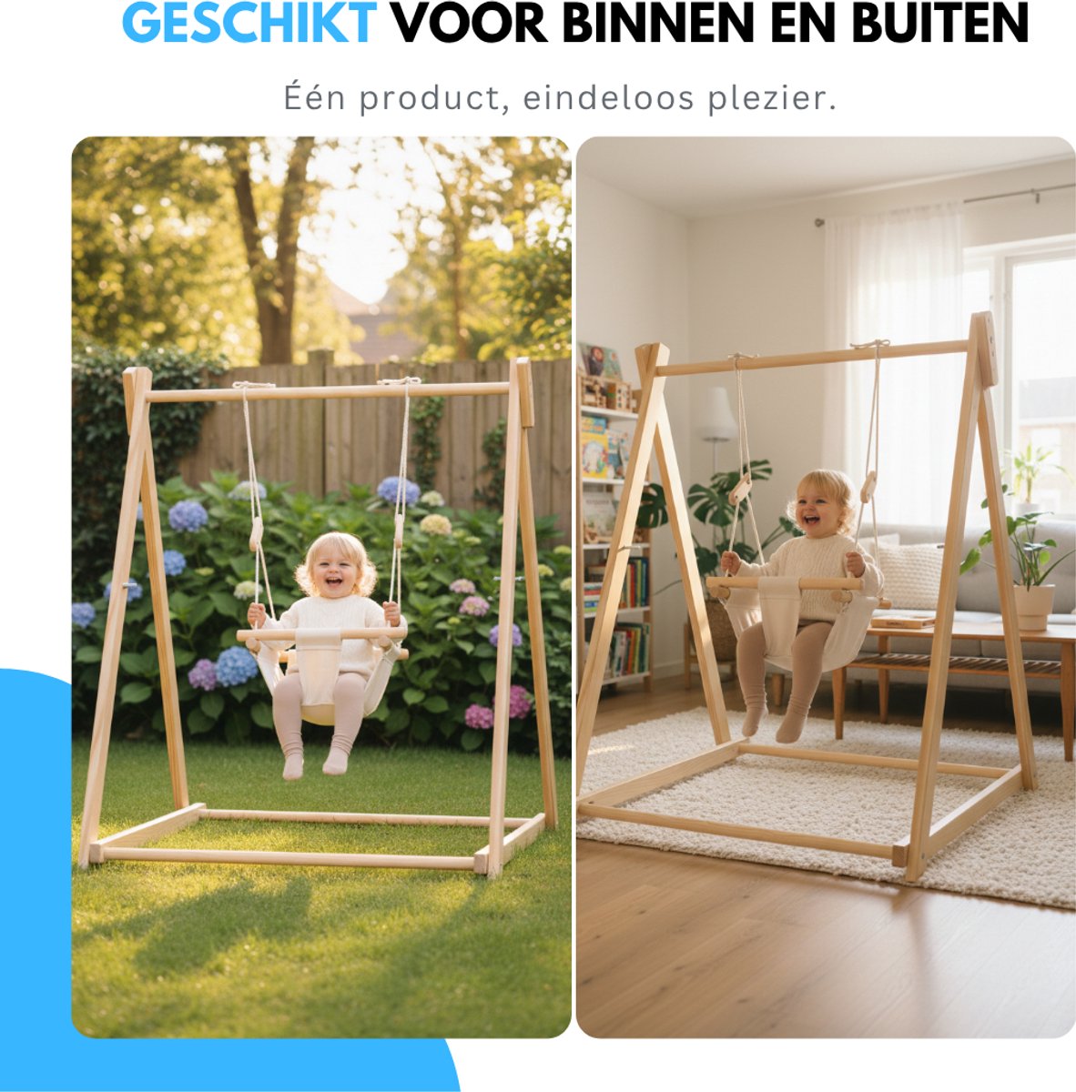 Livista Houten Babyschommel - Inklapbaar thumbnail 6