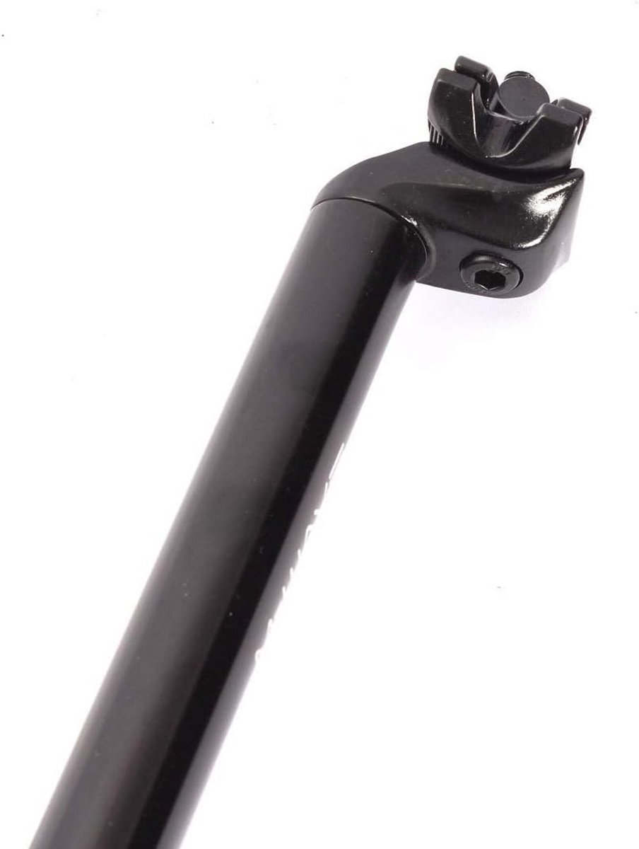 BMX Zadelpen - Zadelsteun Fiets - Fietsen Onderhoud - Verstelbare Hoek - 350mm 254mm - Zwart