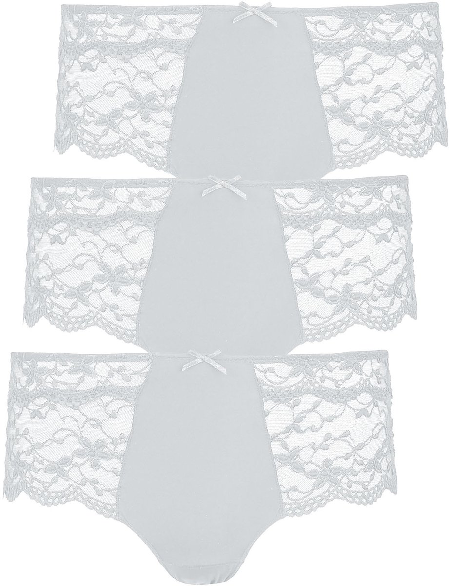 3-pack dames hipster Silver Edition
