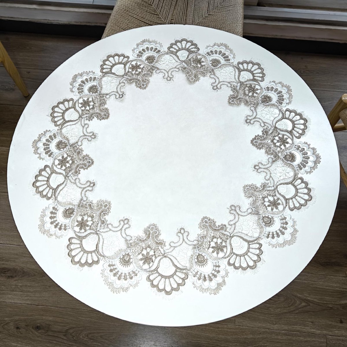 Dailygoods- Tafelkleed 60 x 60 cm - Ronde Kanten Tafelkleed - Vintage Tafelkleed - Decorat