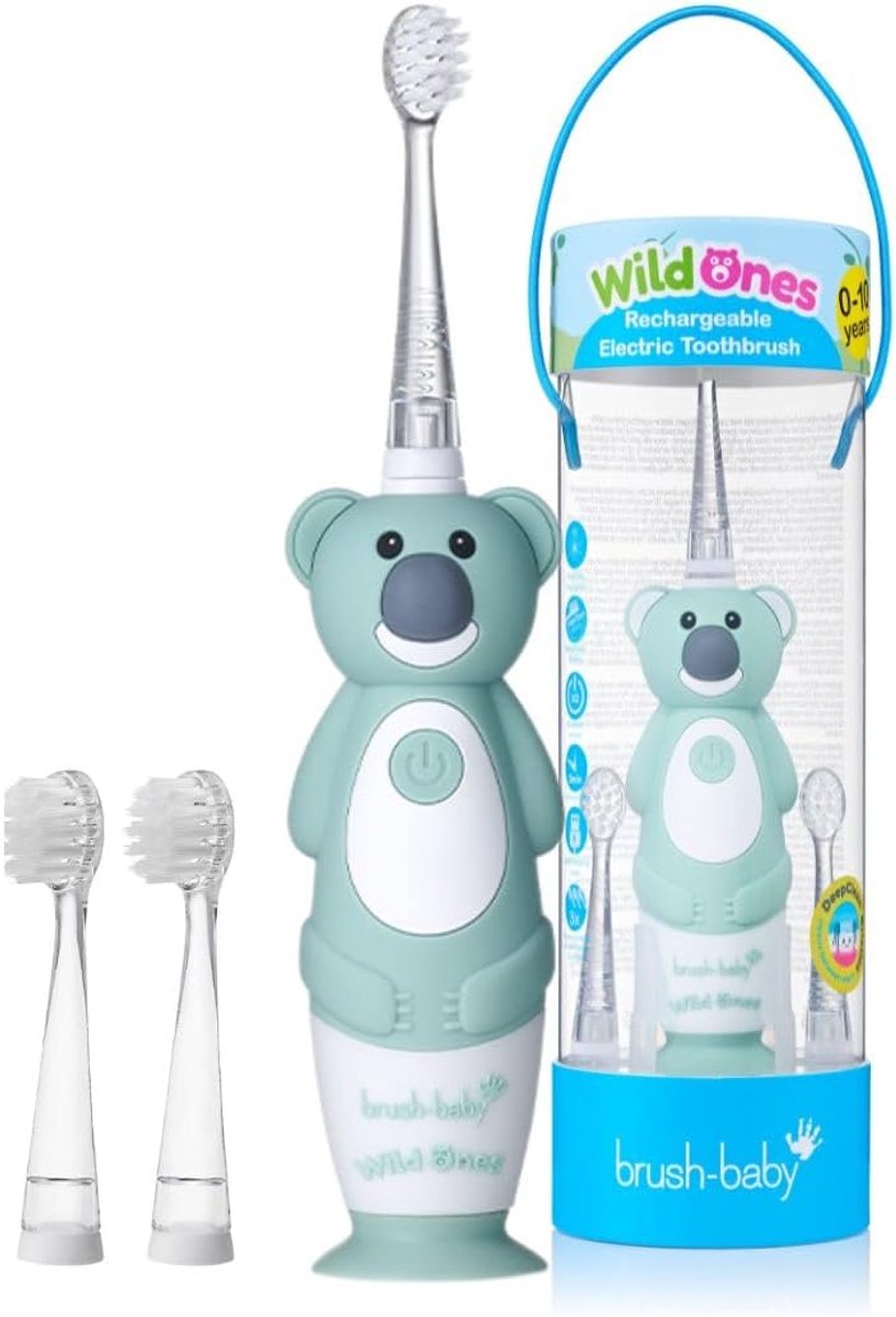 Elektrische Tandenborstel - Kinder Tandenborstel - Tanden Poetsen - Schattig Koala Design - 0-10 Jaar - Koala