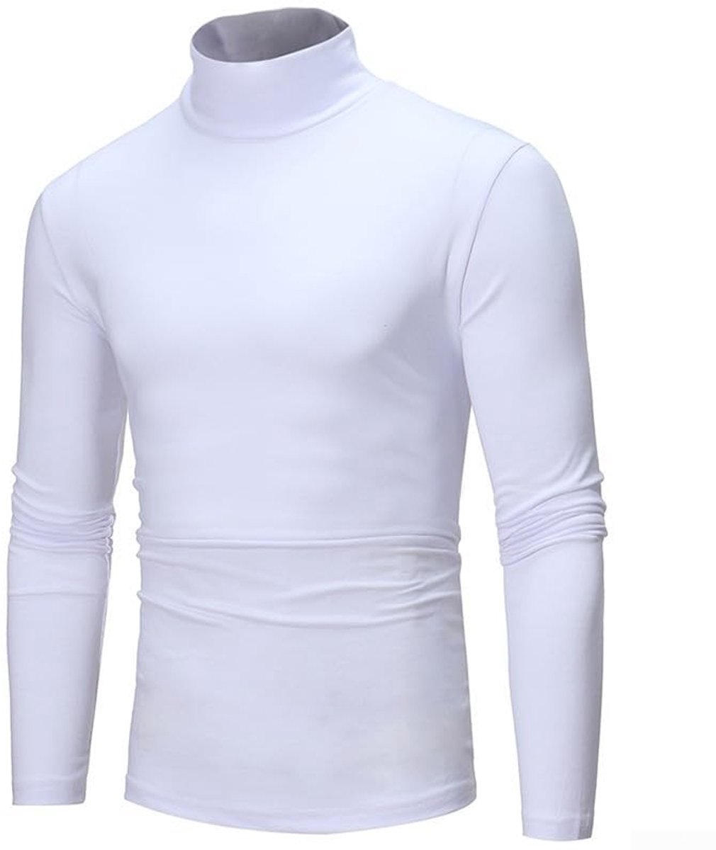 Dailygoods- Coltrui Slim Fit - Heren Casual - Effen Kleur - Lange Mouw - Polyester - Maten S/3XL - Trui