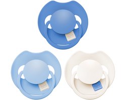 Difrax LOVI Fopspeen Dynamisch - Prime Tutti Frutti - 0 tot 6 Maanden - Blauw - 3 Stuks