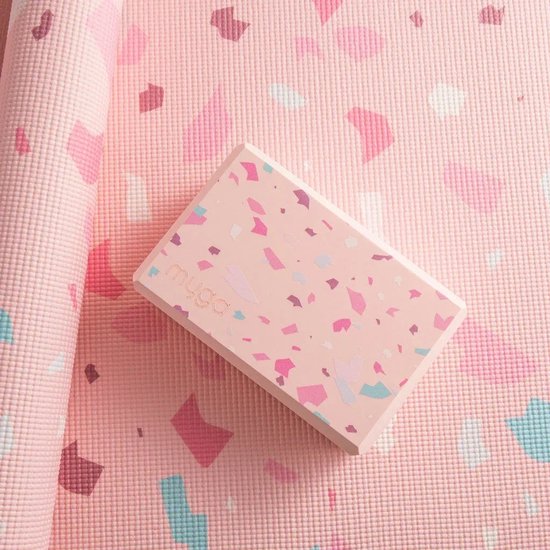 Yogablok foam Terrazzo - Myga - roze van Myga — afbeelding 3