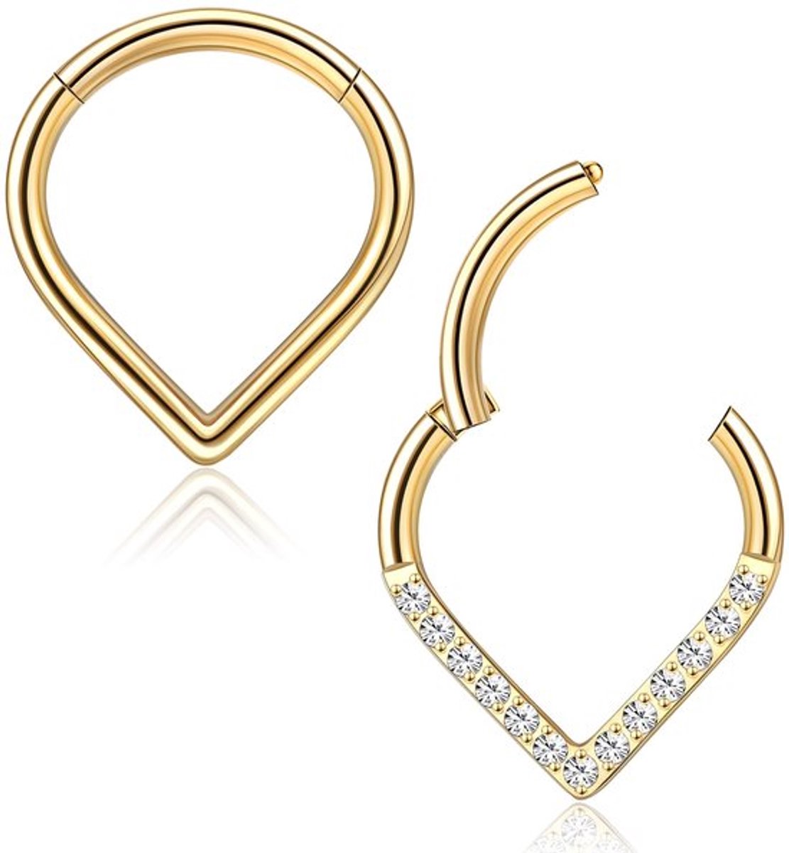 Dailygoody - Titanium neusring - Hypoallergene neusringen - Naadloos