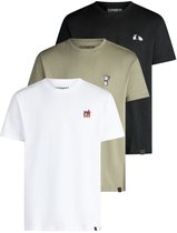 riverso Heren T-Shirt RIVJay 3 Pack regular fit Veelkleurig XL Ronde Hals Volwassenen gemaakt van 100% katoen