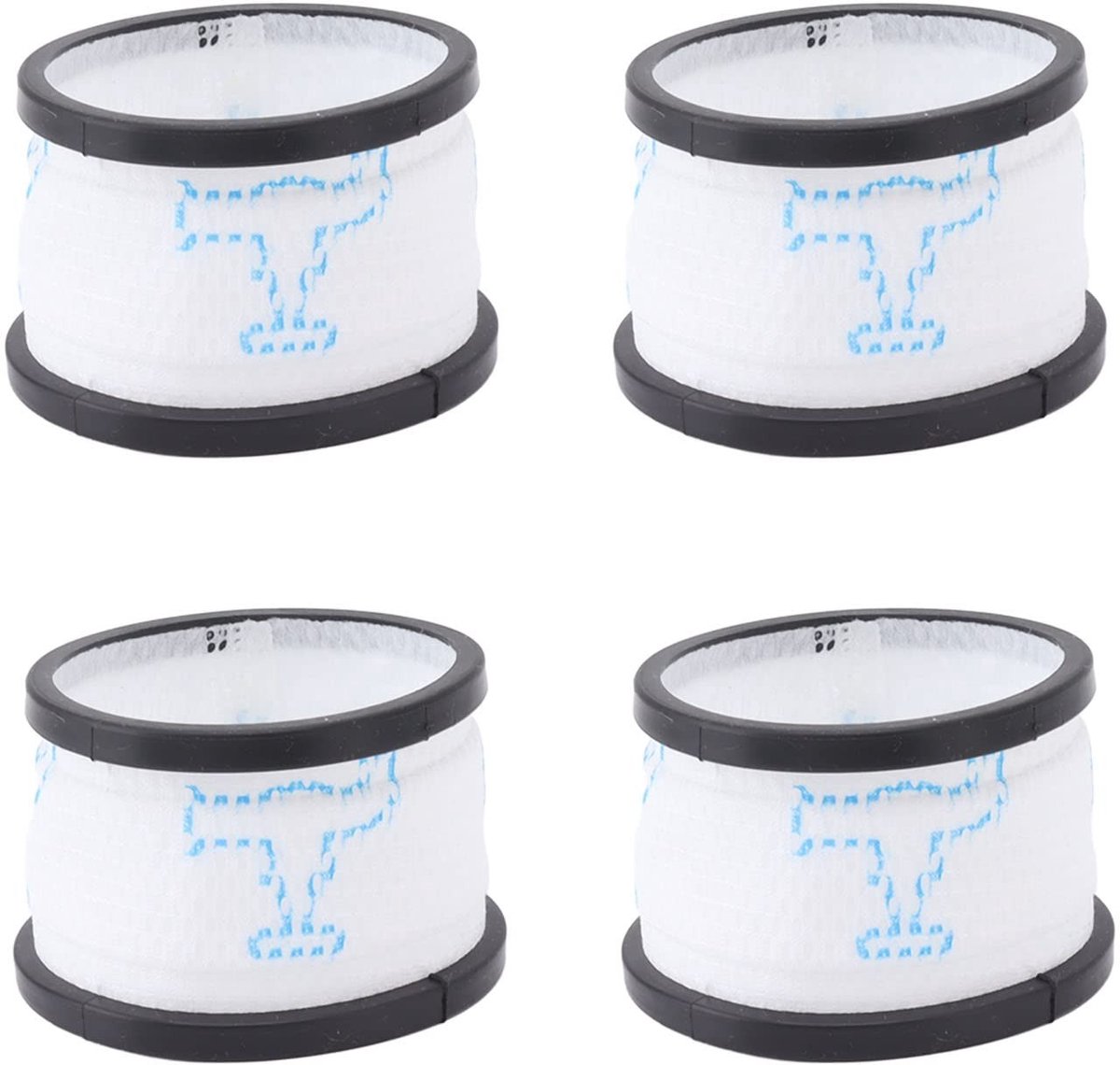 Dailygoods- Stofzuigerfilter 4-pack - Vervangingsfilter - Geschikt voor INSE S600/S6P/S6 - Wasbaar en herbruikbaar - Sterke adsorptie - Effectieve filterconstructie - Stofzuigeraccessoires