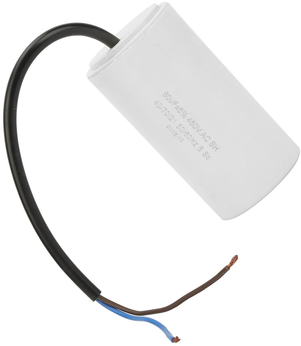 SOUQONE - Condensator CBB60 - 60uF - Hoge kwaliteit - 450V - Duurzaam en betrouwbaar - Ideaal voor huishoudelijke apparaten - Compact formaat