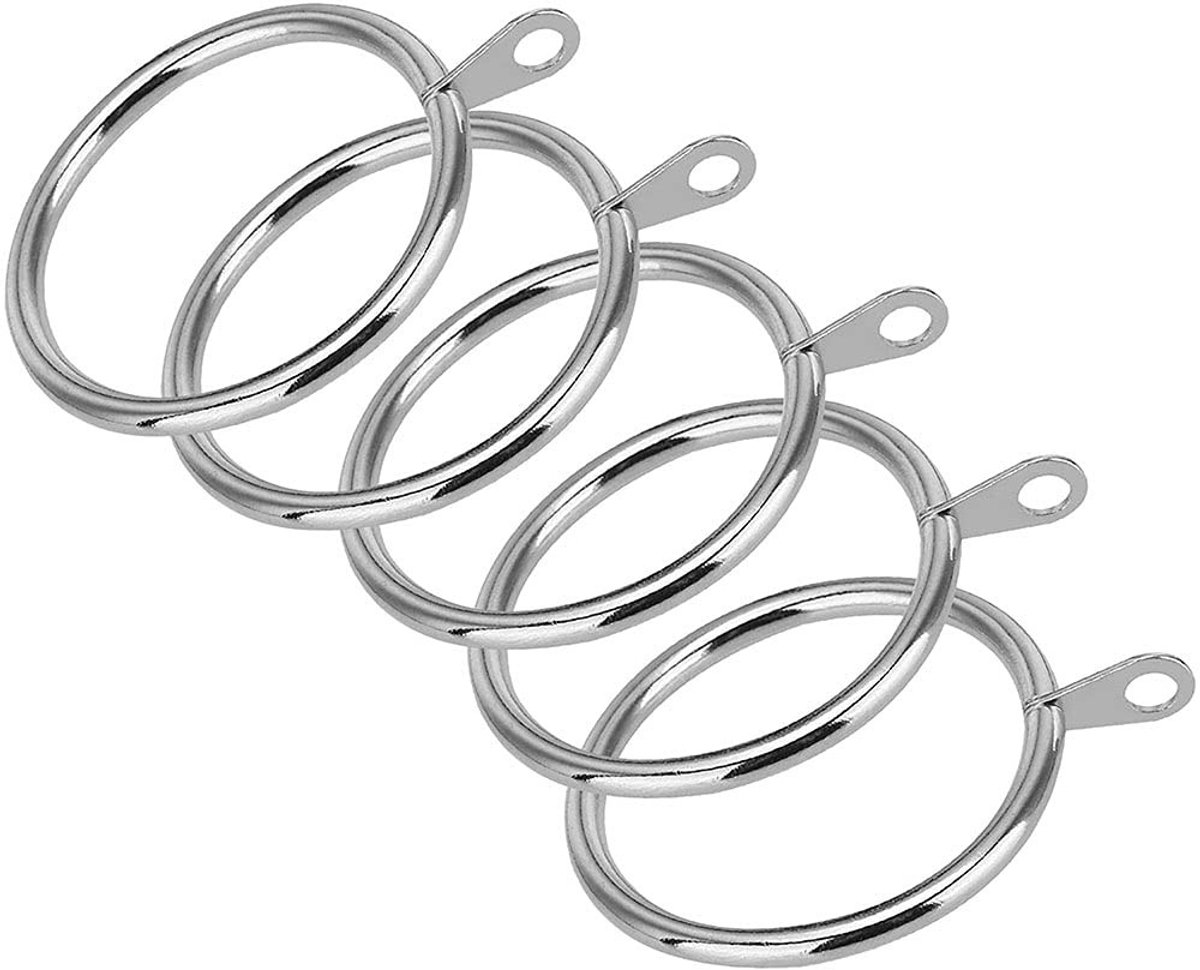 JHUBERS- Gordijnringen Metalen - 32MM Interne Diameter - 40 Pack - Duurzaam - Goed Afgewer