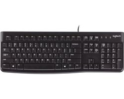 Logitech K120 - Bedraad Toetsenbord - QWERTY - ISO - Zwart