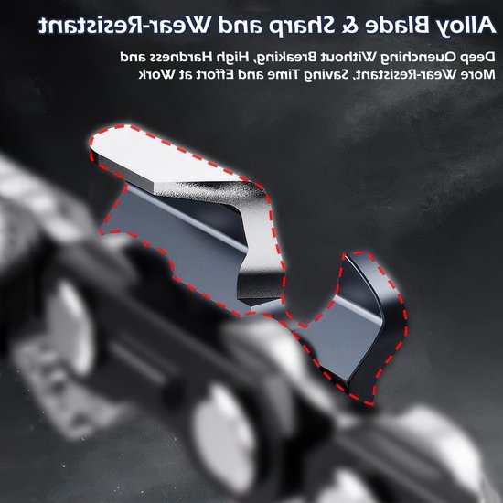 Vervangingsketting voor 8 inch kettingzaag - 3-pack met 45 aandrijflinks, geschikt voor mini kettingzagen, duurzame zaagkettingen — afbeelding 3
