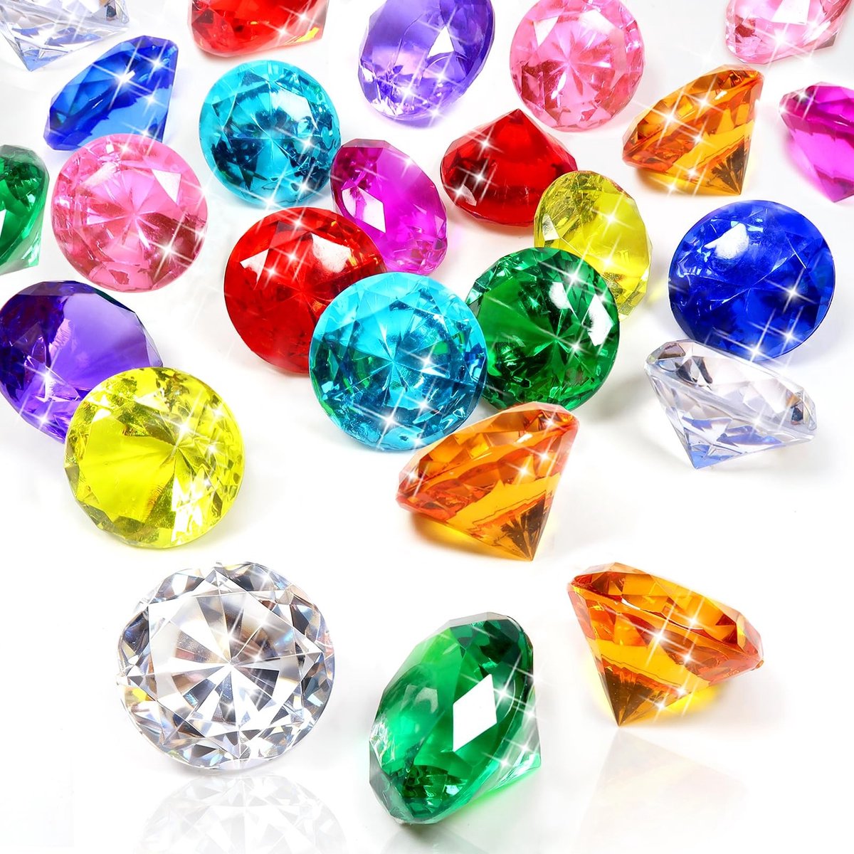 Dailygoods- Acryl Diamanten 40 Stuks - Tafel Scatter Decoratie - Bruiloft Decoratie - Huis