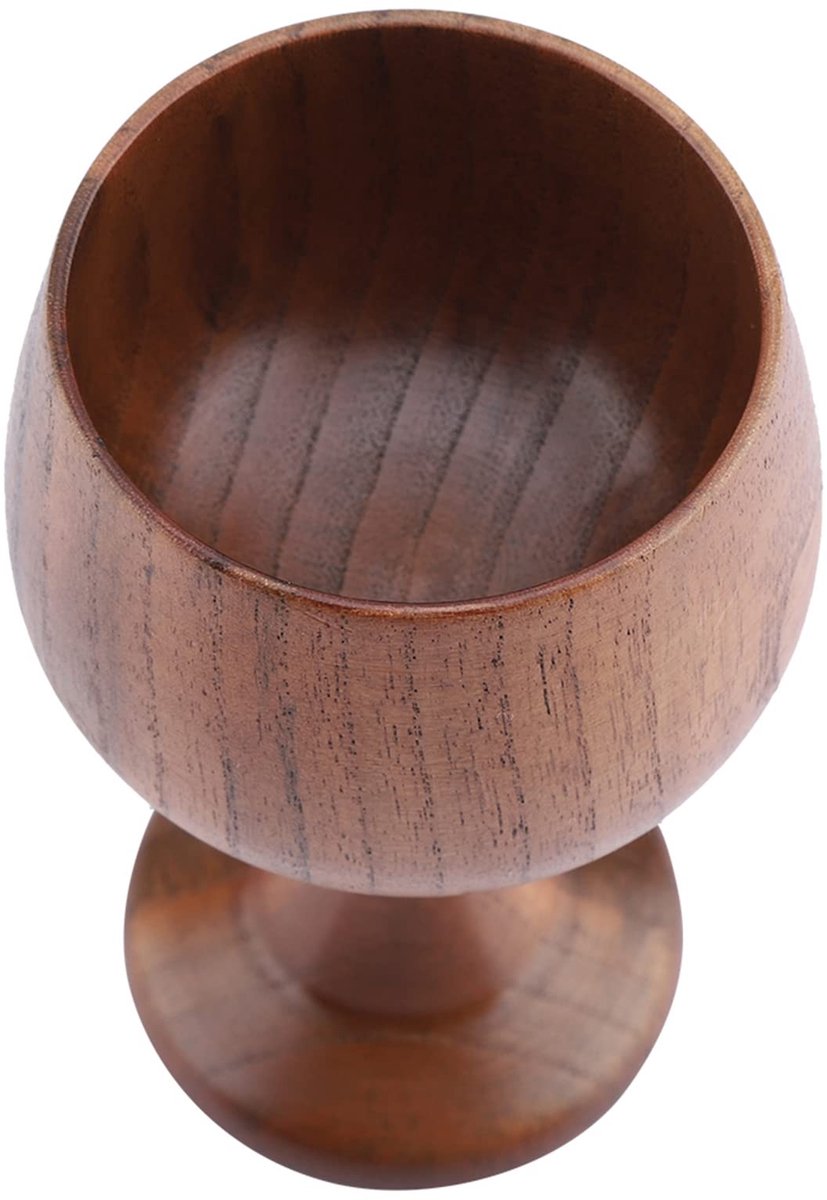 Dailygoods- Houten Mok - Elegante Beker van Premium Hout - Veelzijdig Gebruik - Voor Koffie/Wijn/Sap - Milieuvriendelijk - Gladde Textuur