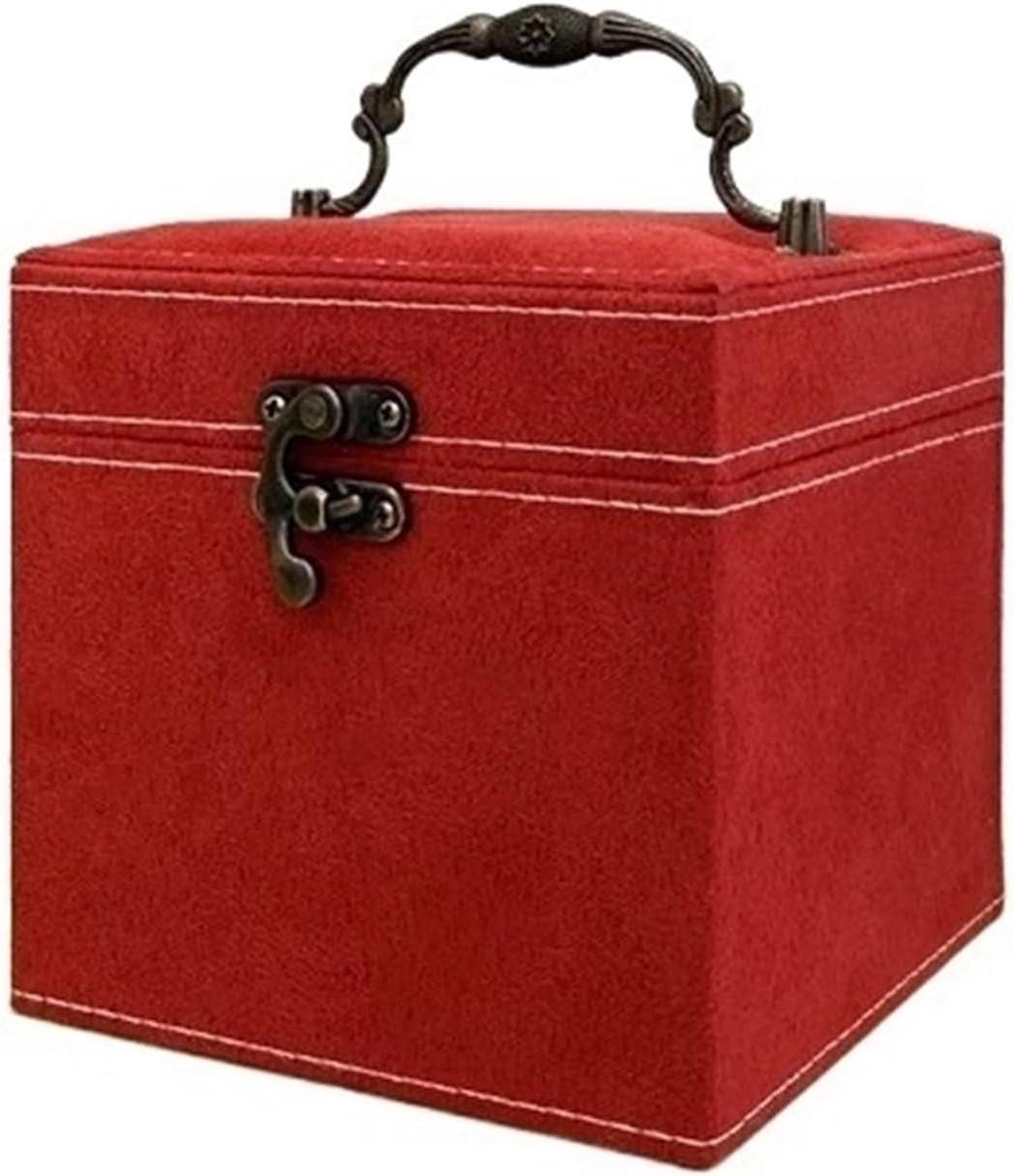 Sieraden Opberger - Juwelendoos Organizer - Sieraden Nizen - Strak Design - 12x12x12 cm - F