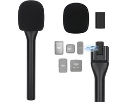 SnelShoppen - Handheld Microfoon Adapter voor Interviews, Vloggen, Streaming - Geschikt voor DJI Mic, Hollyland Lark, Red Wireless GO, Popfilter Grip,