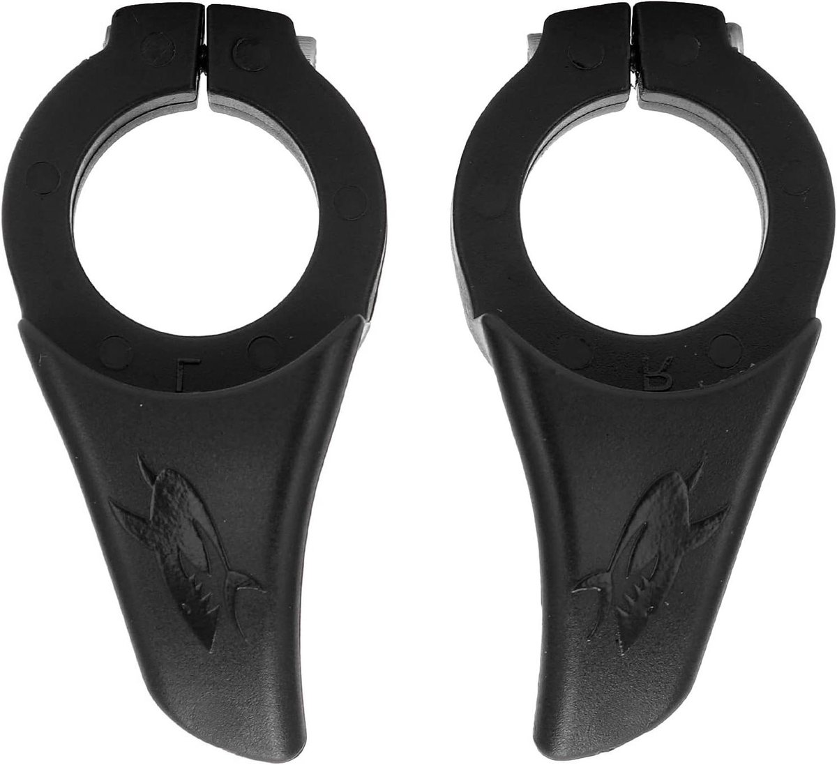 Fietsstuur handvatten - Stuurverlengingen grips - Comfortabel fietsen - Ergonomische polsondersteuning - 33 gram - Grijs