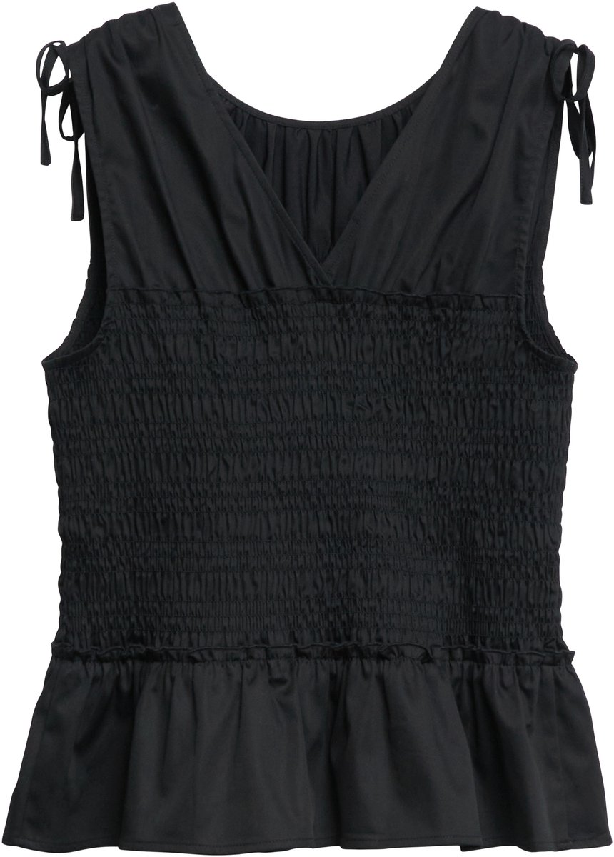 comma - female - Gesmockte top met volants