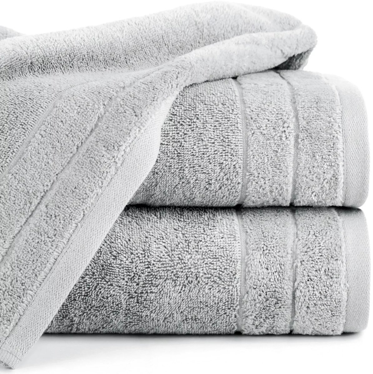Eurofirany Damla - Handdoek - 50x90 cm - Zilver - 500g/m2