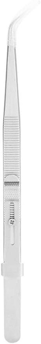 Sieradenpincet met Slot - Precisie Tang - Sieraden Maken - Vergrendelingsmechanisme Antislip - 164 mm - Zilver