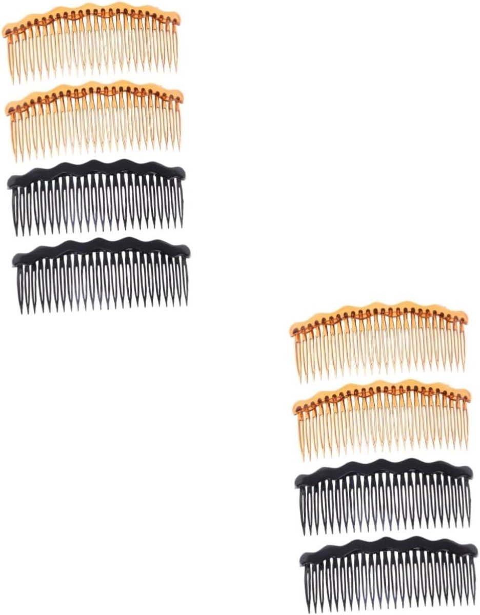 Haarkam Set - Bruidskammetjes - Feestelijk Kapsel - Set van 8 stuks - 14 cm - Zwart en Bruin