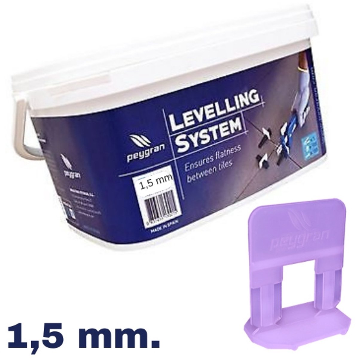 Peygran Levelling starters kit 100 set 0,5 mm.