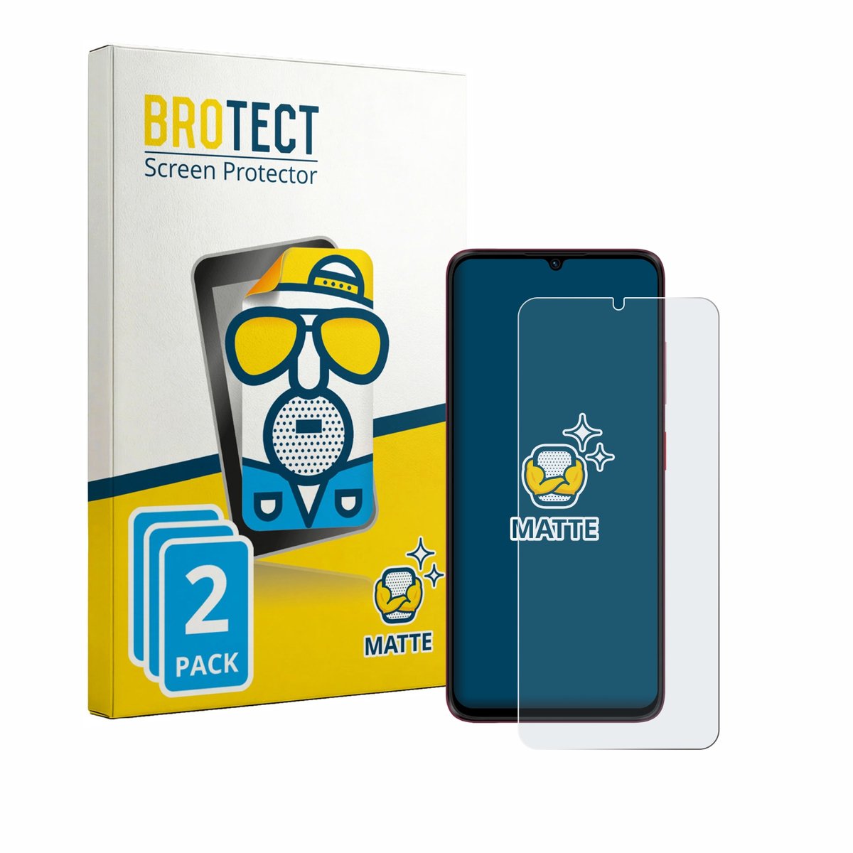 BROTECT - Screenprotector voor AI+ Nova 2 - Folie Beschermfolie matte 2 Stuks